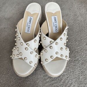 Jimmy Choo peals wedges sz 36.5
